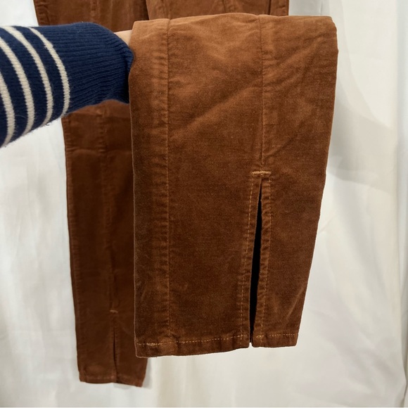 L’AGENCE Women’s Jyothi Velvet Jeans High Rise Split Ankle Fawn Brown Sz 25 NWT - Picture 8 of 13